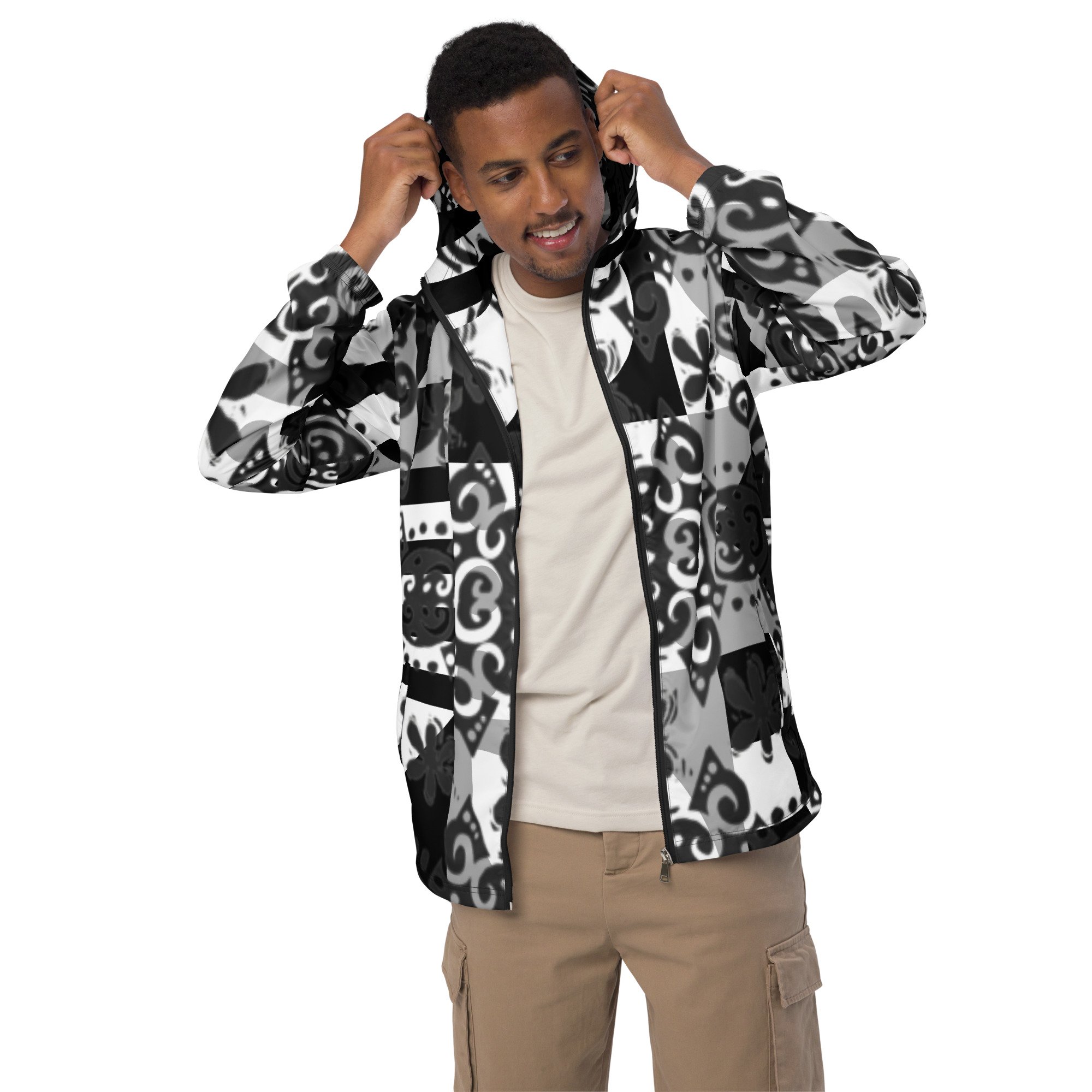 Windbreaker - Geo-Tribal blk/wht