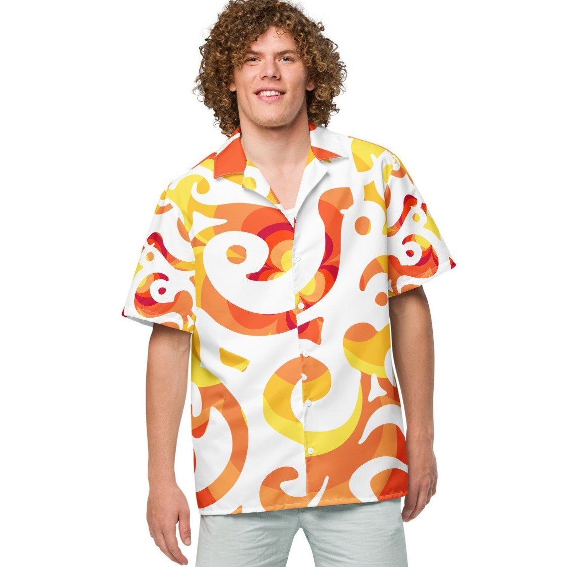 Aloha Shirt - Sunset Tribal